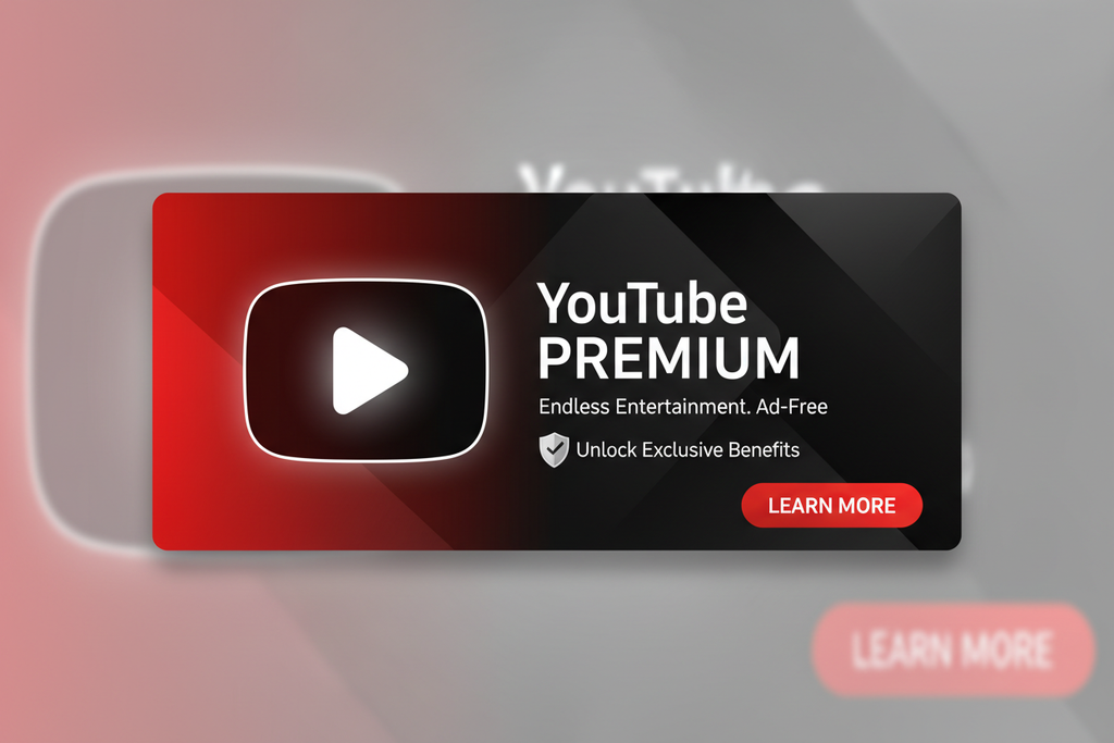 YouTube Premium subscription digital product